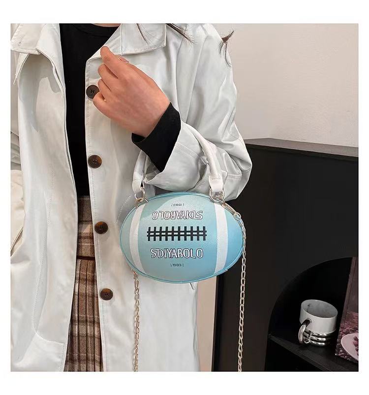 Rugby Ball Crossbody Bag