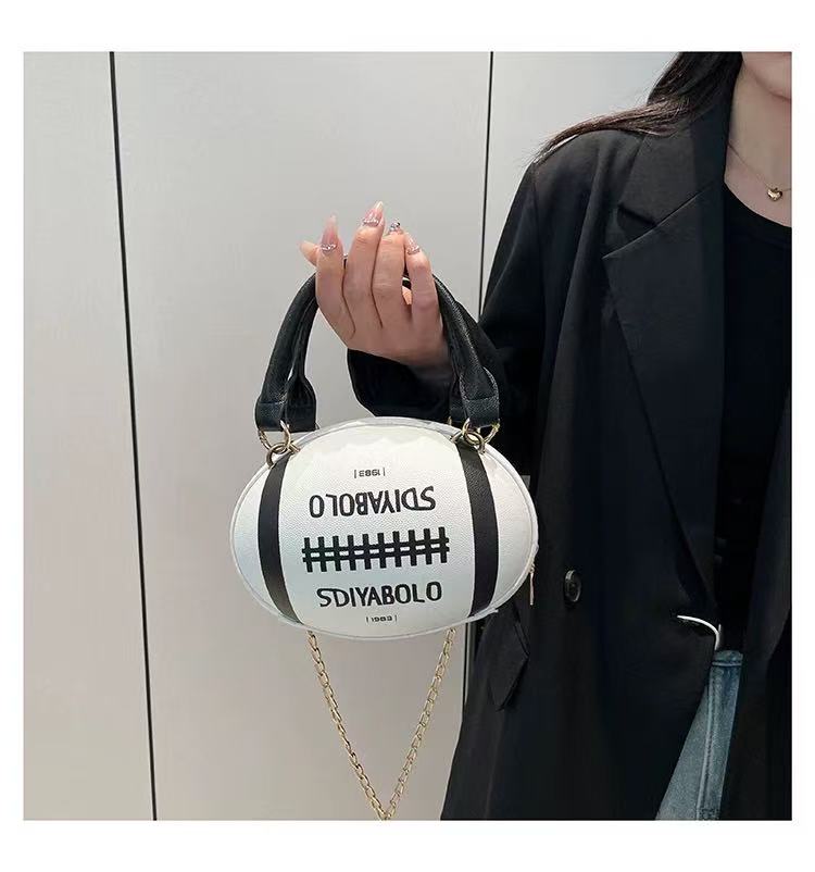 Rugby Ball Crossbody Bag