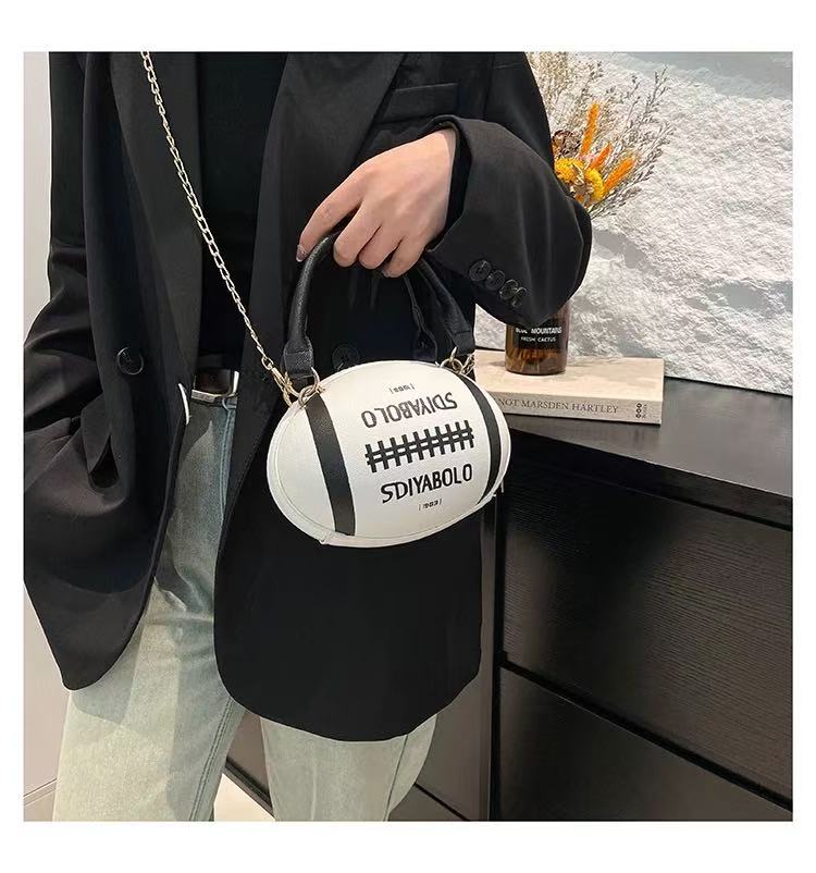 Rugby Ball Crossbody Bag