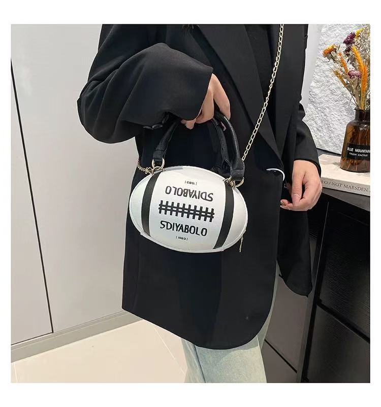 Rugby Ball Crossbody Bag