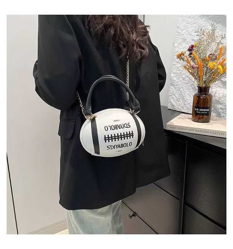 Rugby Ball Crossbody Bag