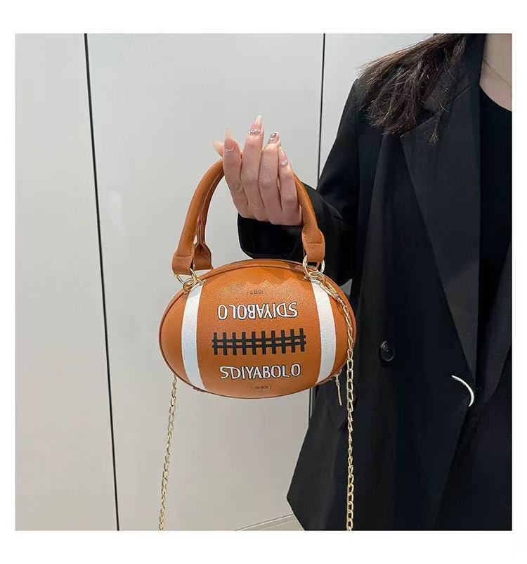 Rugby Ball Crossbody Bag