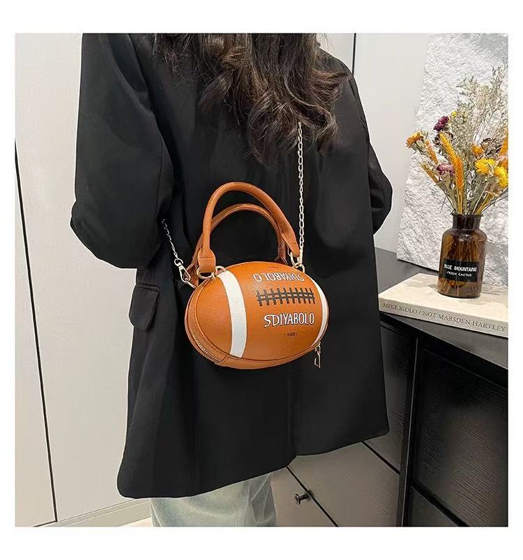 Rugby Ball Crossbody Bag