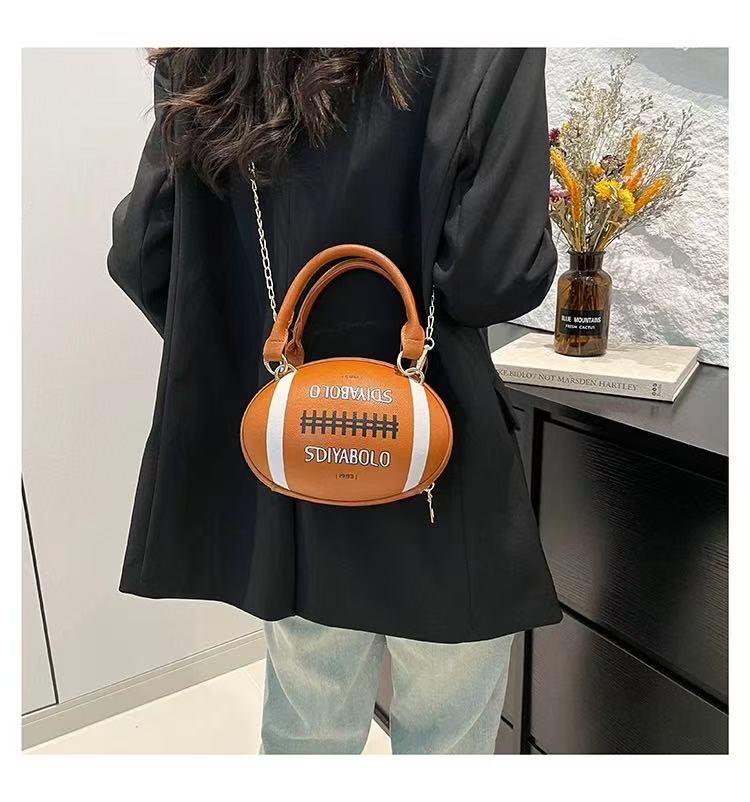 Rugby Ball Crossbody Bag