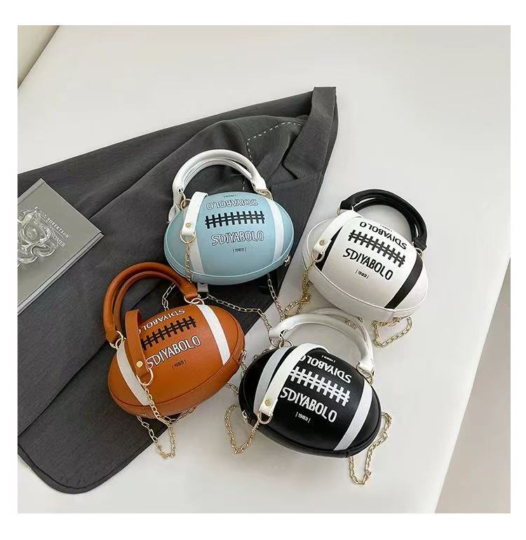 Rugby Ball Crossbody Bag