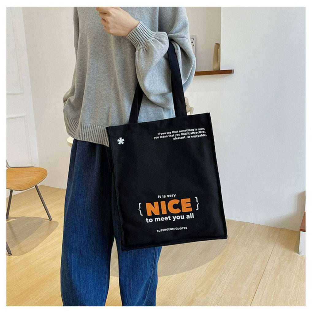 Large Capacity Canvas Casual Tote Bag