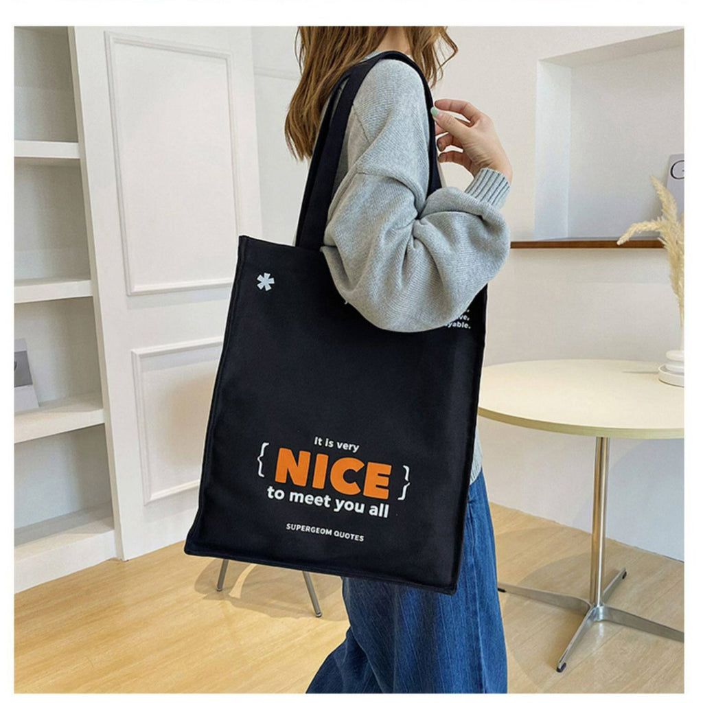 Large Capacity Canvas Casual Tote Bag
