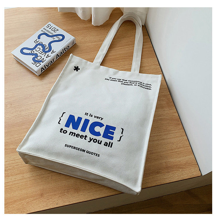 Large Capacity Canvas Casual Tote Bag