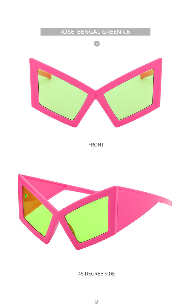 Geometric Oversized Sunglasses