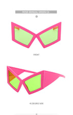 Geometric Oversized Sunglasses