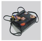 British Style Patchwork Backpack