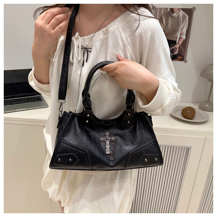 Gothic Cross Hobo Bag