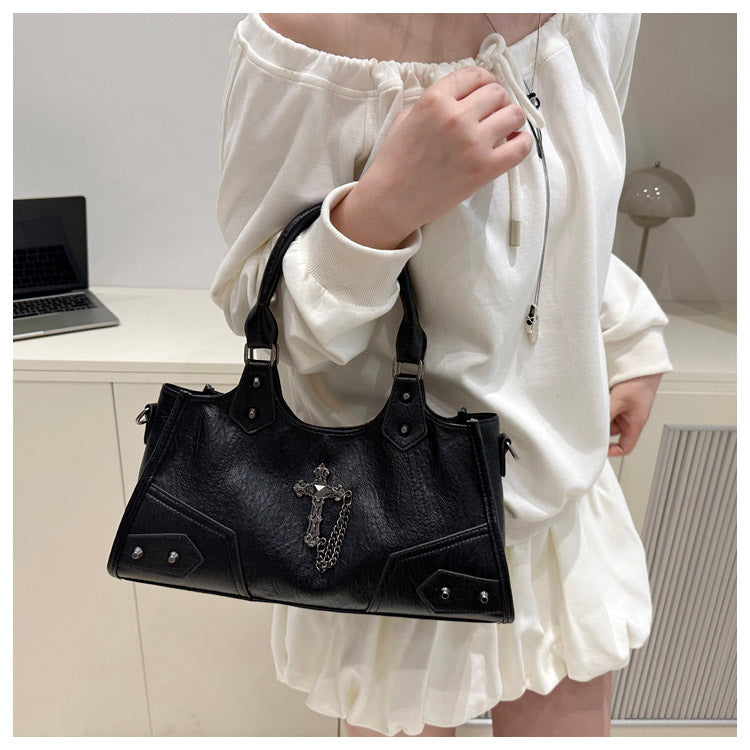 Gothic Cross Hobo Bag