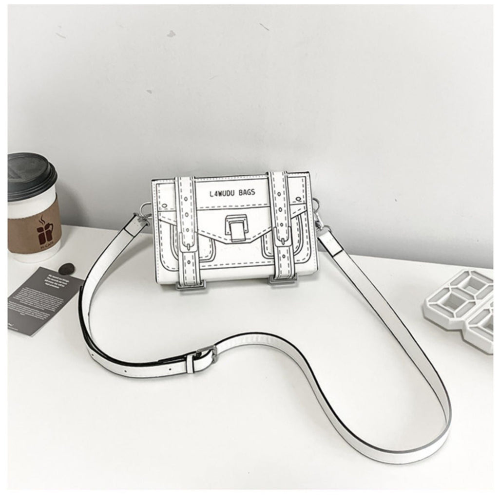 Doodle Lines Crossbody Bag