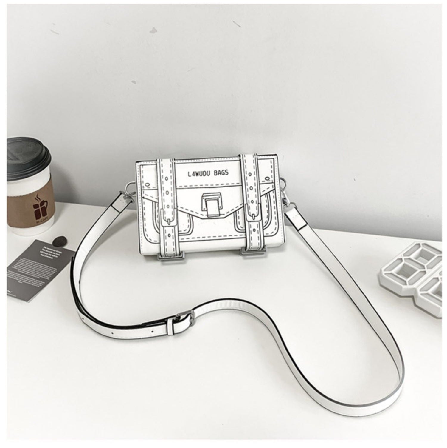 Doodle Lines Crossbody Bag