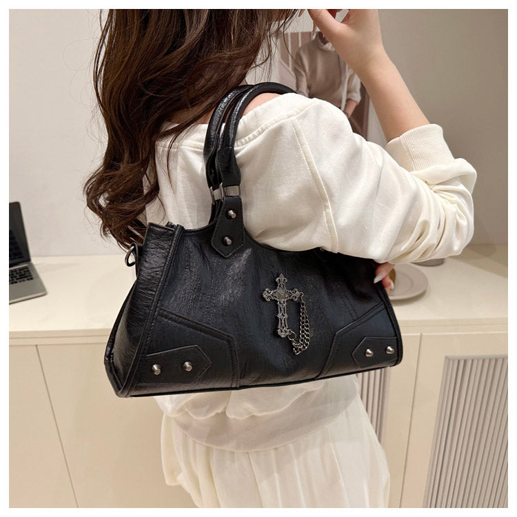 Gothic Cross Hobo Bag