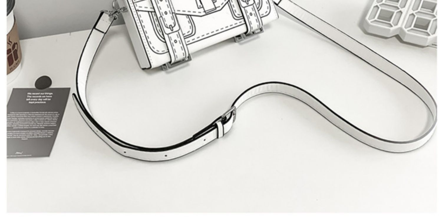 Doodle Lines Crossbody Bag