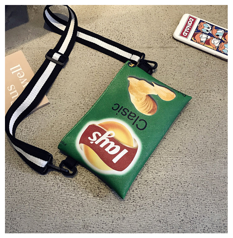 Crisp Chip Bag Novelty Sling Bag