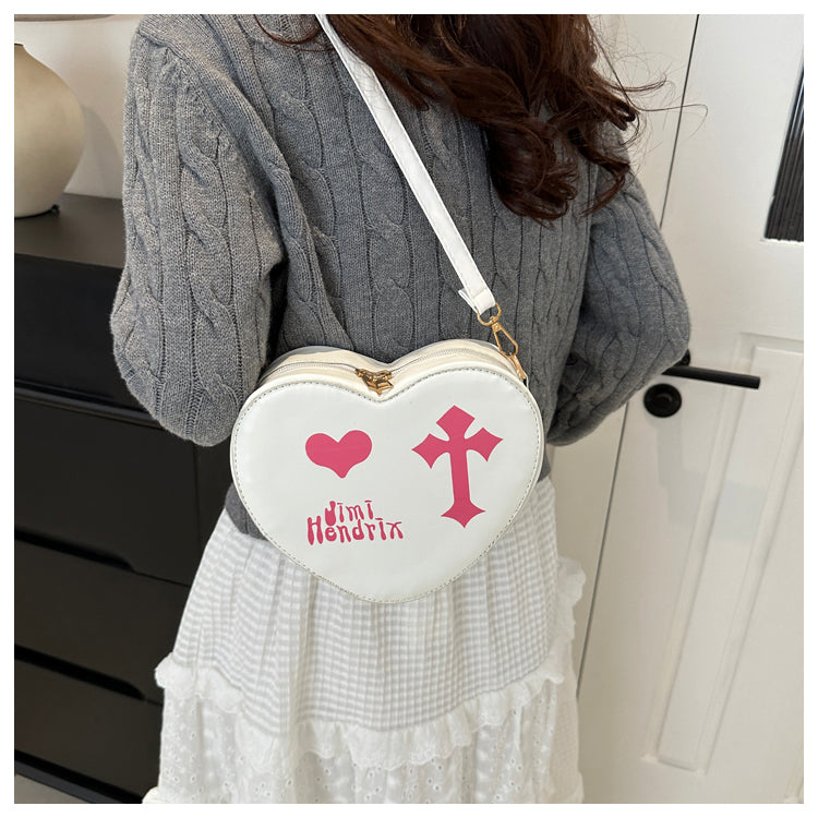 Gothic Heart Crossbody Bag