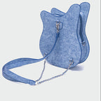 Guitar Shaped Denim Backpack