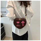 Gothic Heart Crossbody Bag