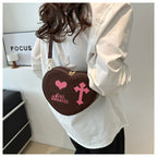 Gothic Heart Crossbody Bag
