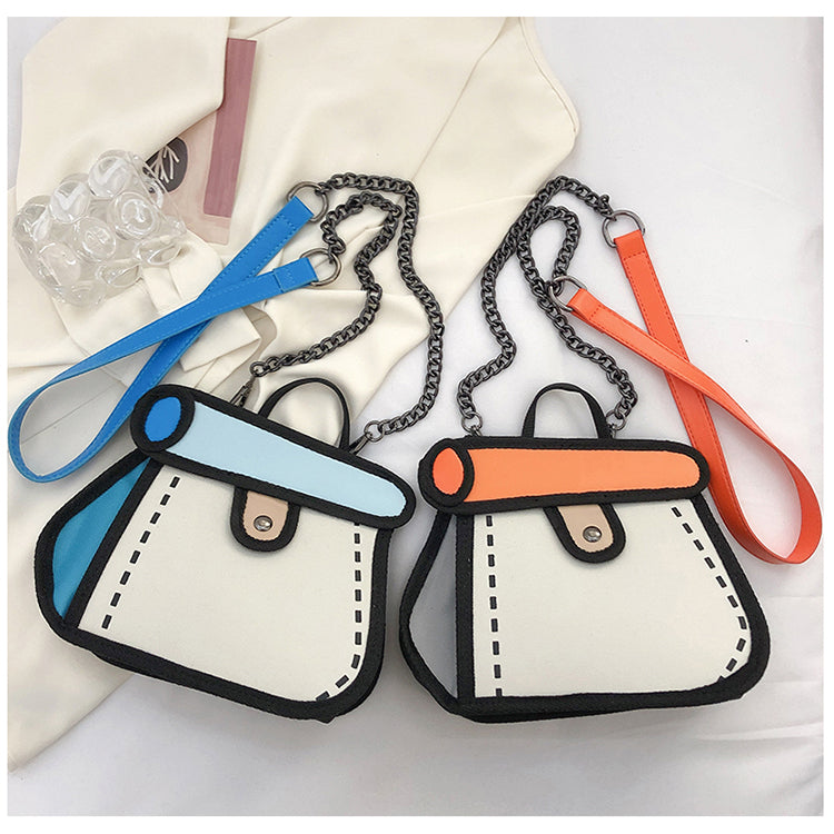Doodle Sketch Crossbody Bag