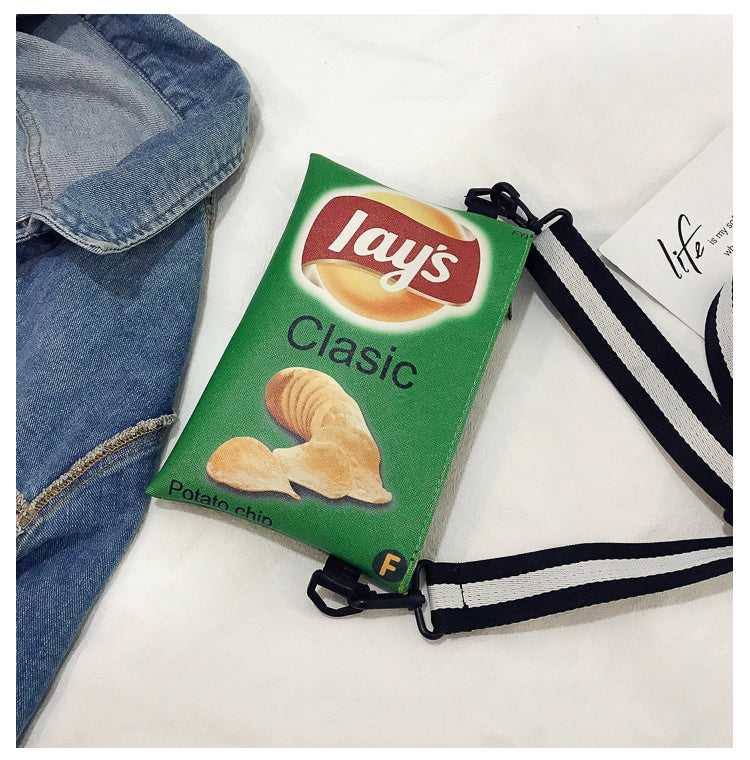 Crisp Chip Bag Novelty Sling Bag