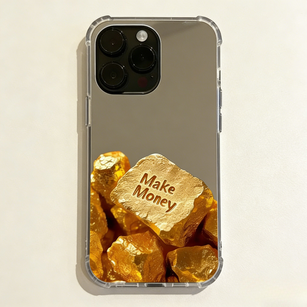 Gold Bar Mirror Phone Case