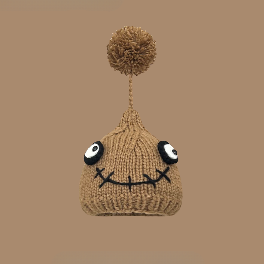 Japanese Style Cute Pom-Pom Beanie