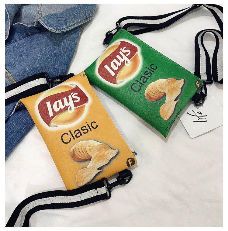 Crisp Chip Bag Novelty Sling Bag