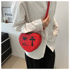 Gothic Heart Crossbody Bag