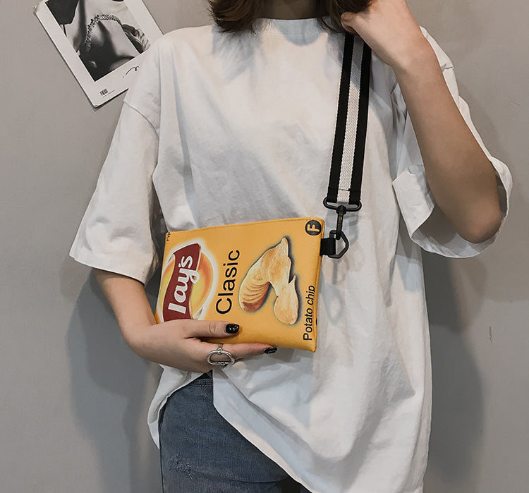 Crisp Chip Bag Novelty Sling Bag