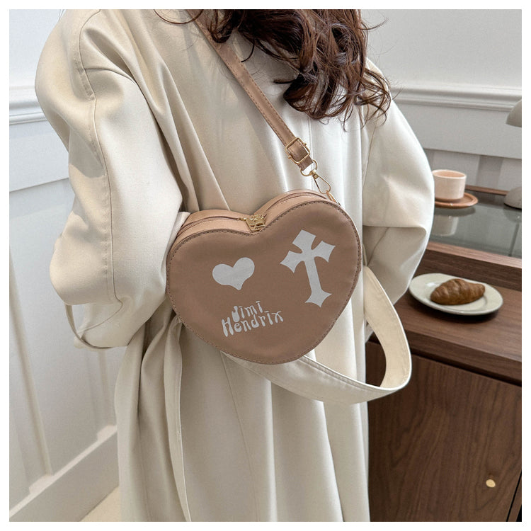Gothic Heart Crossbody Bag