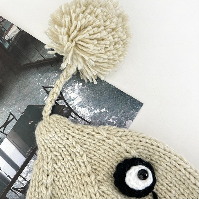 Japanese Style Cute Pom-Pom Beanie