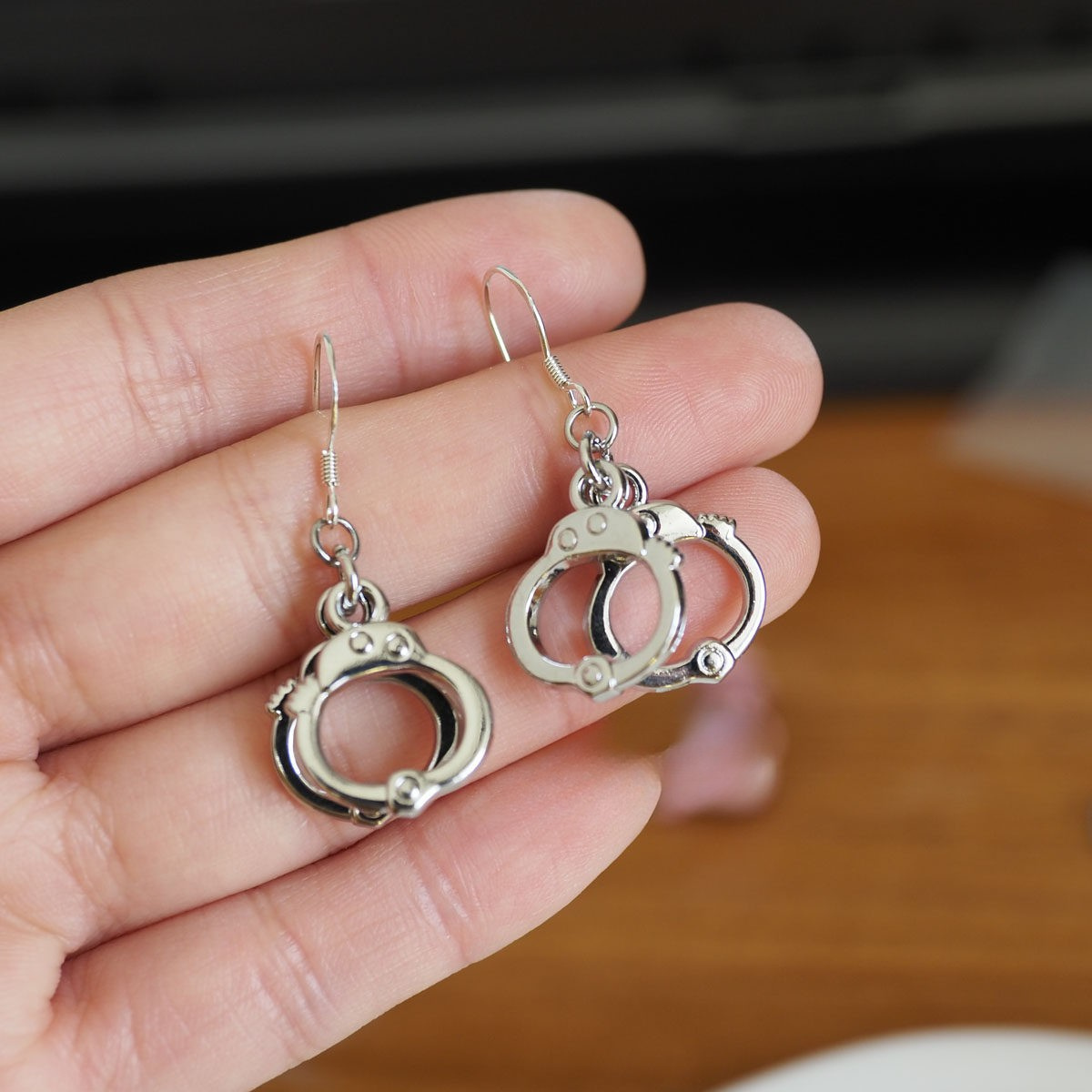 Handcuff Charm Earrings
