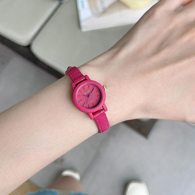 Light Luxury Quartz Watch - Sweet Pink for Daily Wear