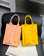 Candy Color Felt Tote Bag