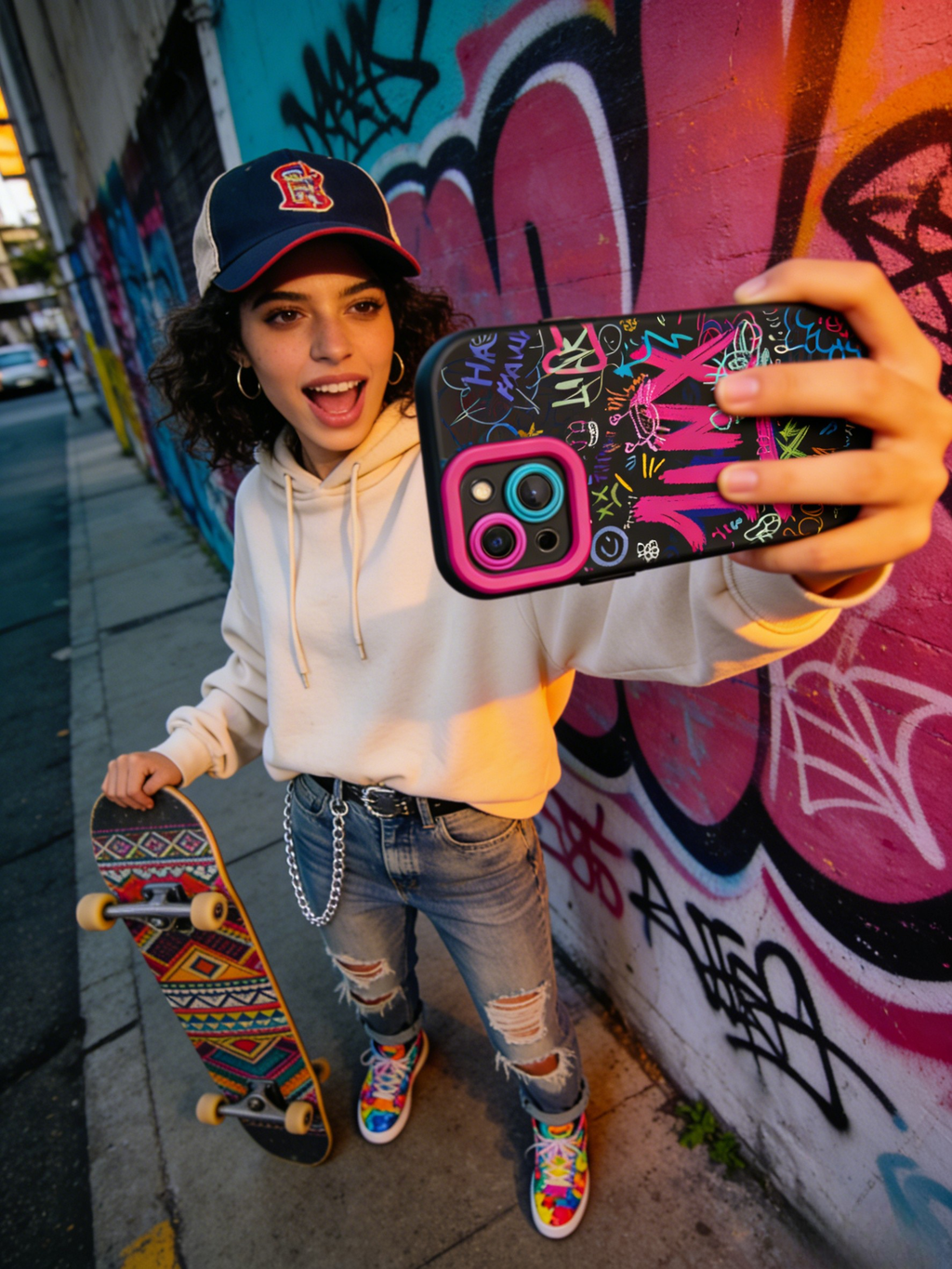 Cyberpunk Graffiti Phone Case