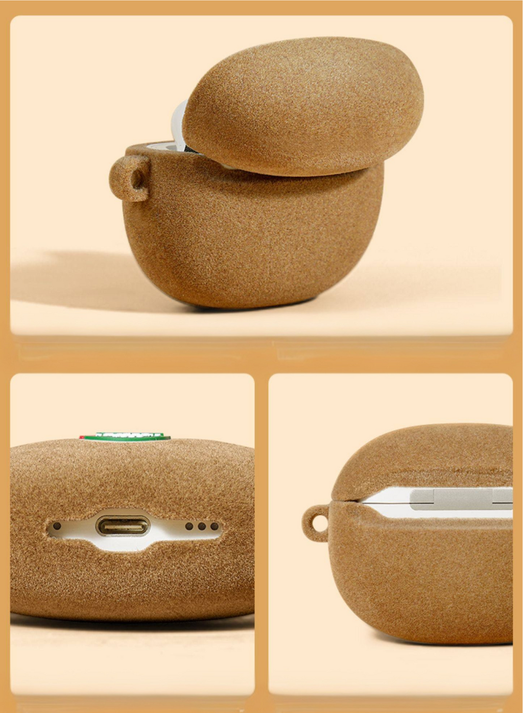 Kiwifruit Fuzz AirPods Case