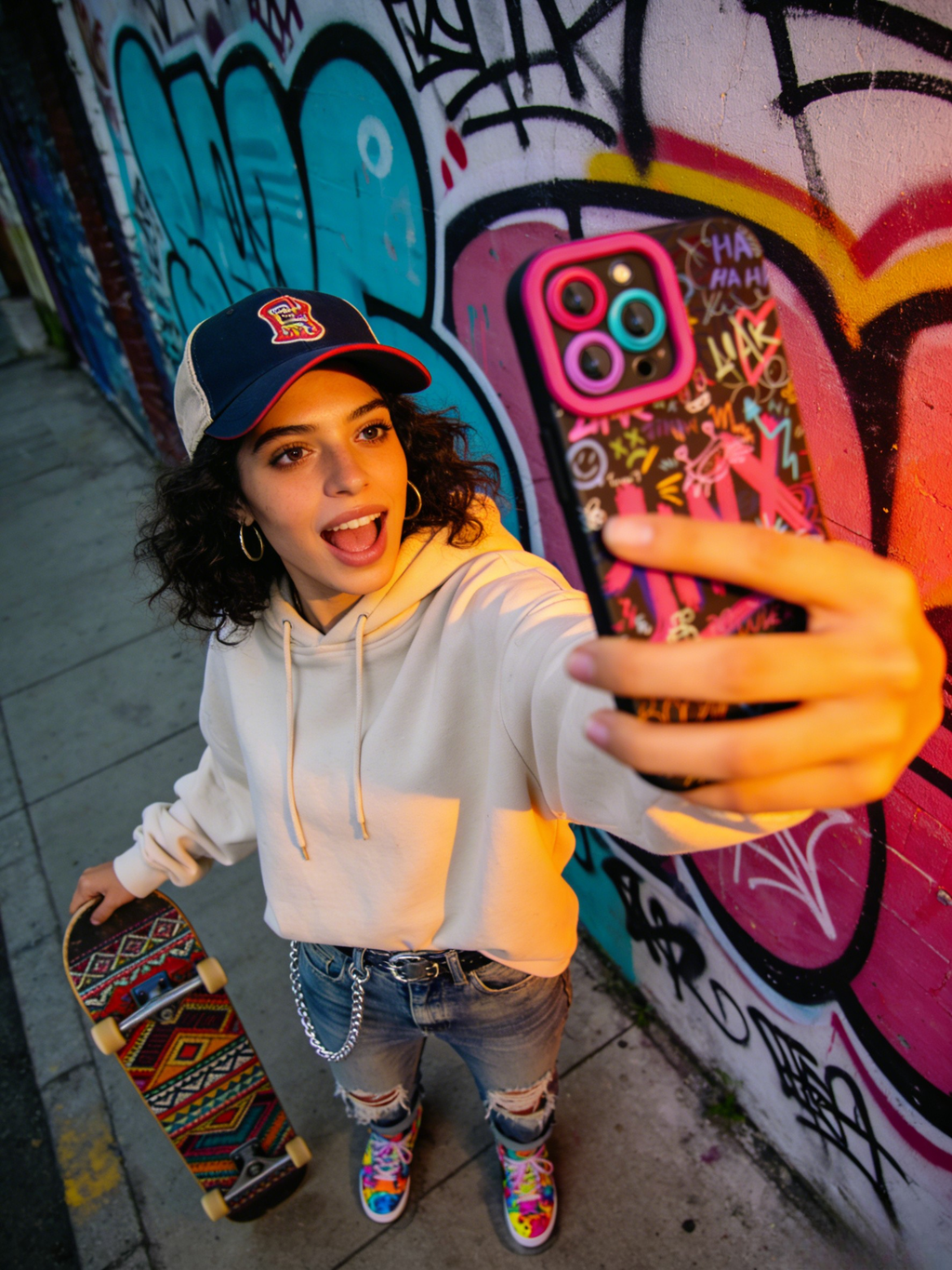 Cyberpunk Graffiti Phone Case
