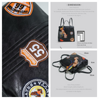 British Style Patchwork Backpack