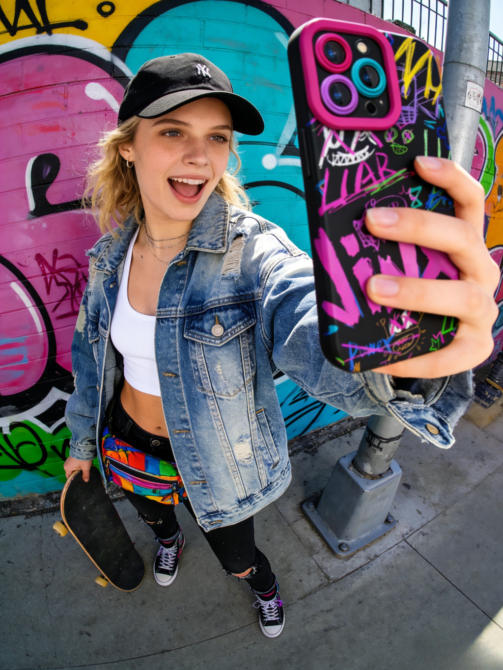 Cyberpunk Graffiti Phone Case