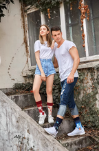 Mismatched Novelty Crew Socks