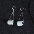 Toilet Paper Roll Earrings