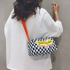 Checkerboard Pillow Sling Bag