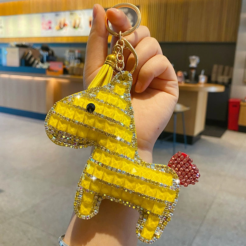 Full-diamond Pony Keychain