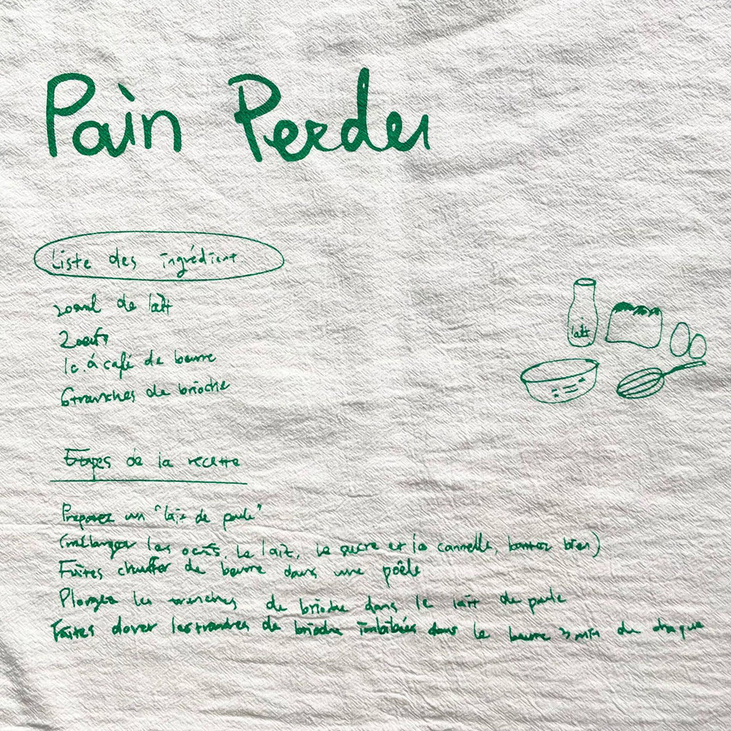 Aesthetic Ins Style French Script Placemat