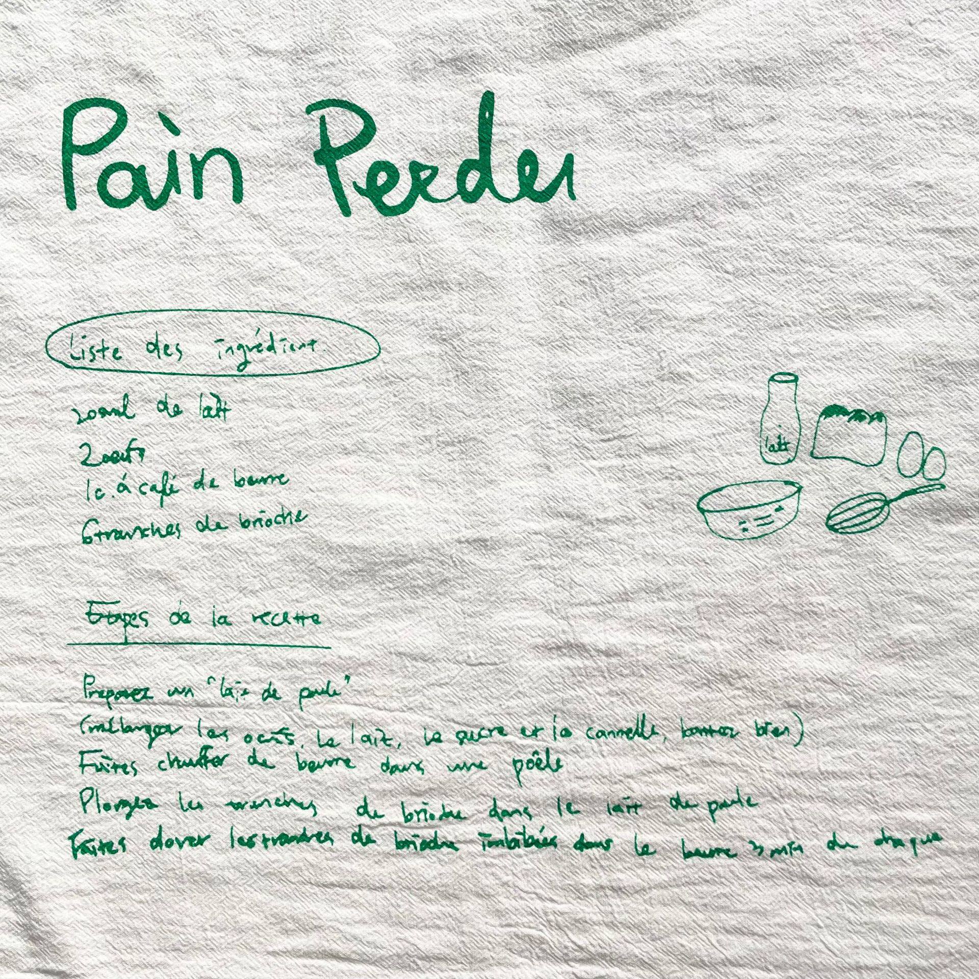 Aesthetic Ins Style French Script Placemat