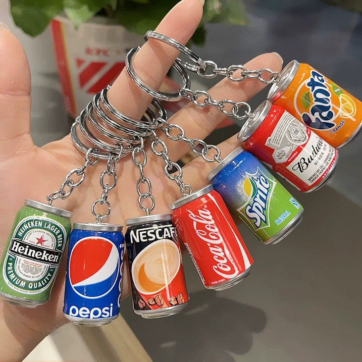 Mini Soda Can Keychain